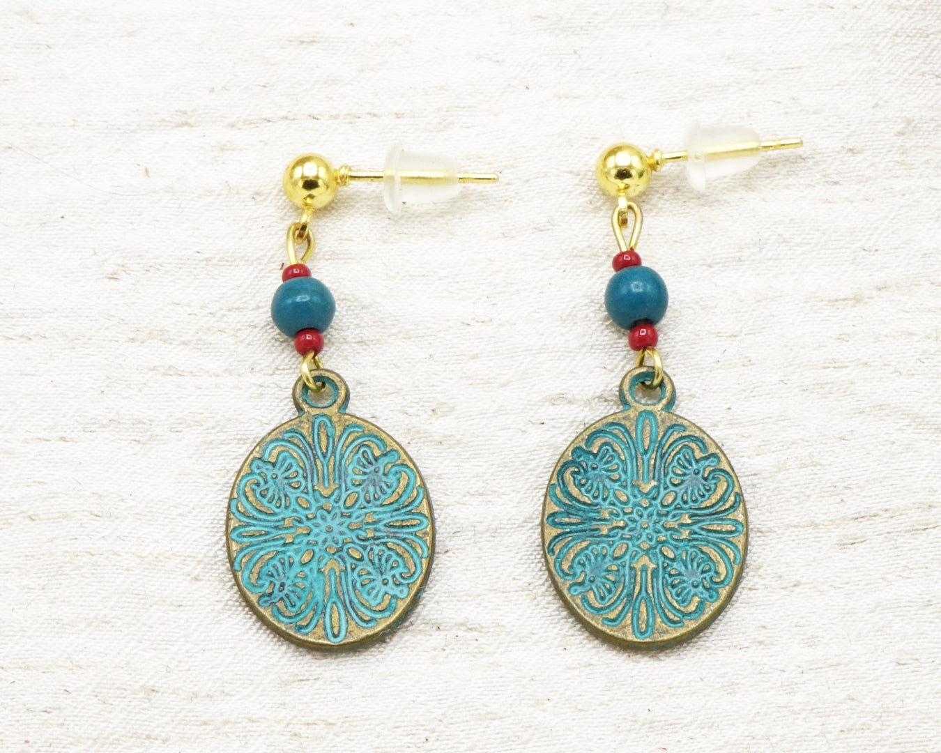 Boho Dangle Turquoise Earrings