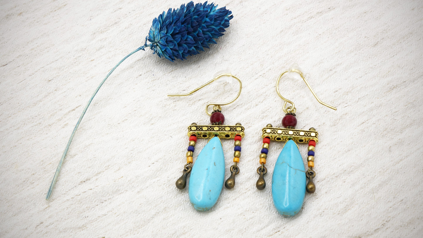 Boho Turquoise Earrings