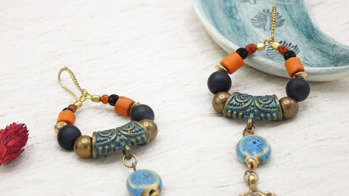 Boho Ethnic Earrings - Verna Artisan Works