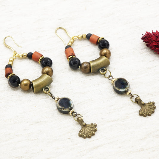 Boho Beaded Ethnic Earrings