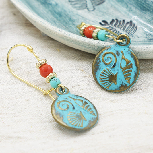 Boho Turquoise Earrings