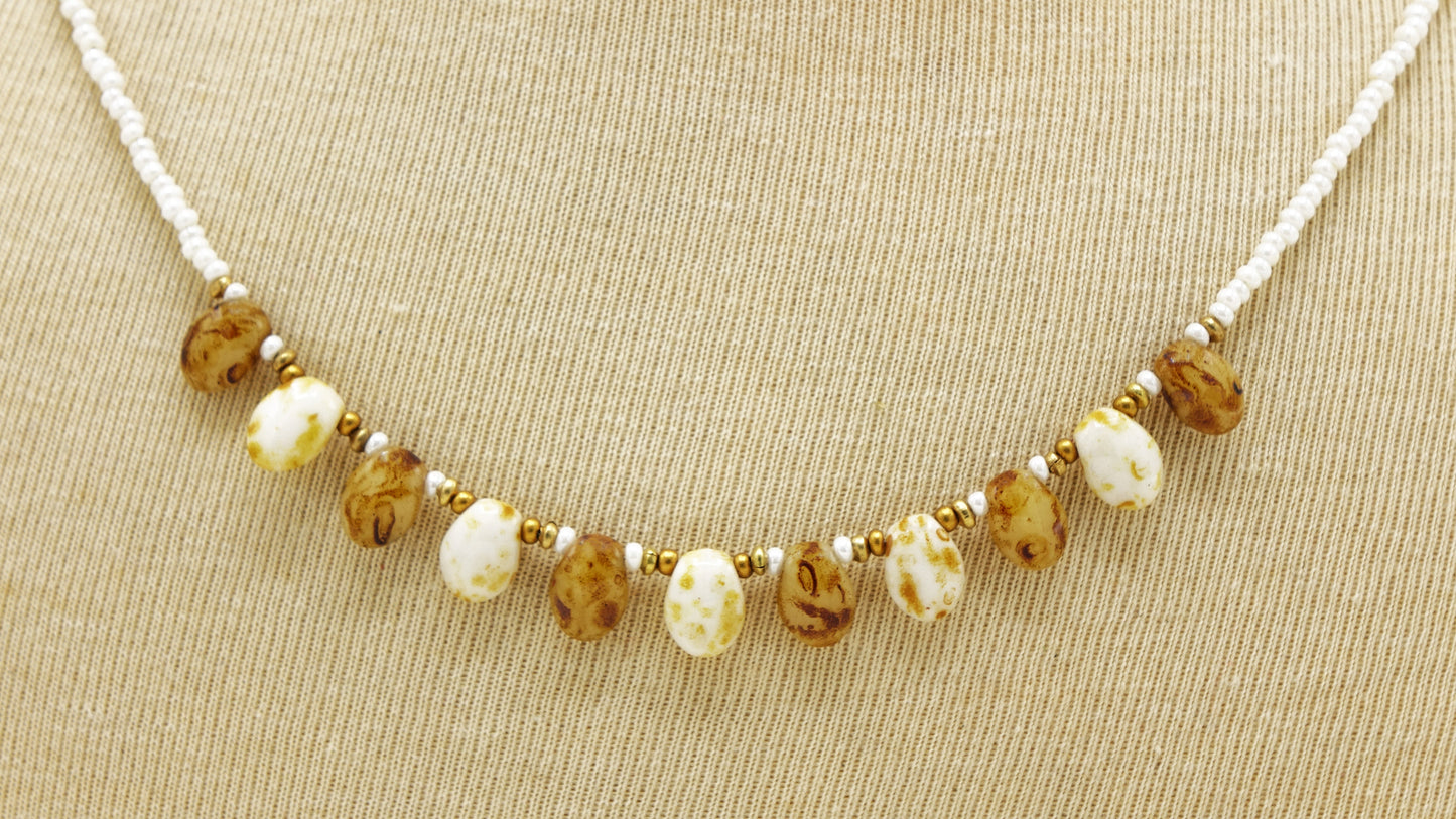 Boho Beaded Ethnic Necklace