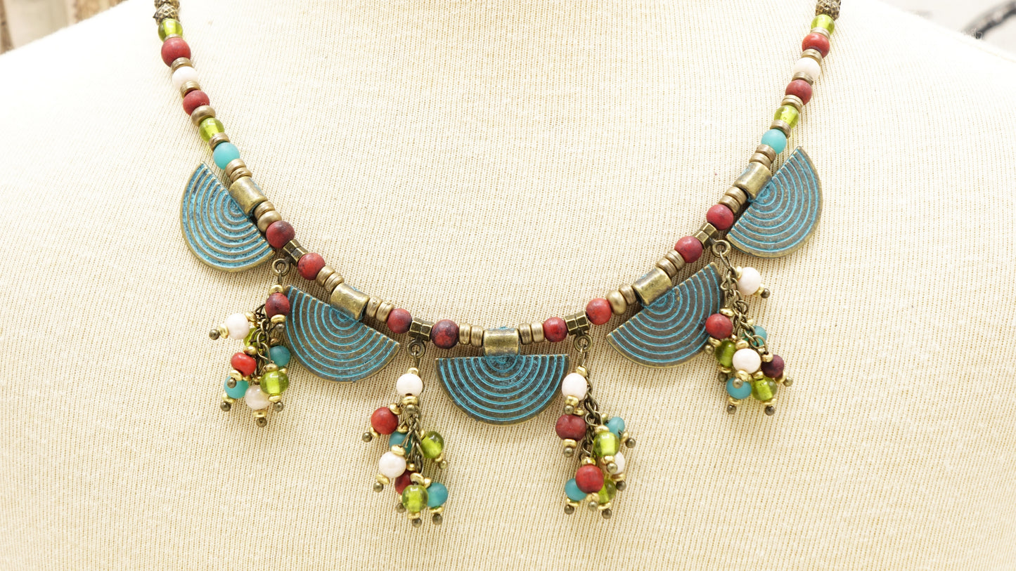 Boho Hippie Turquoise Necklace