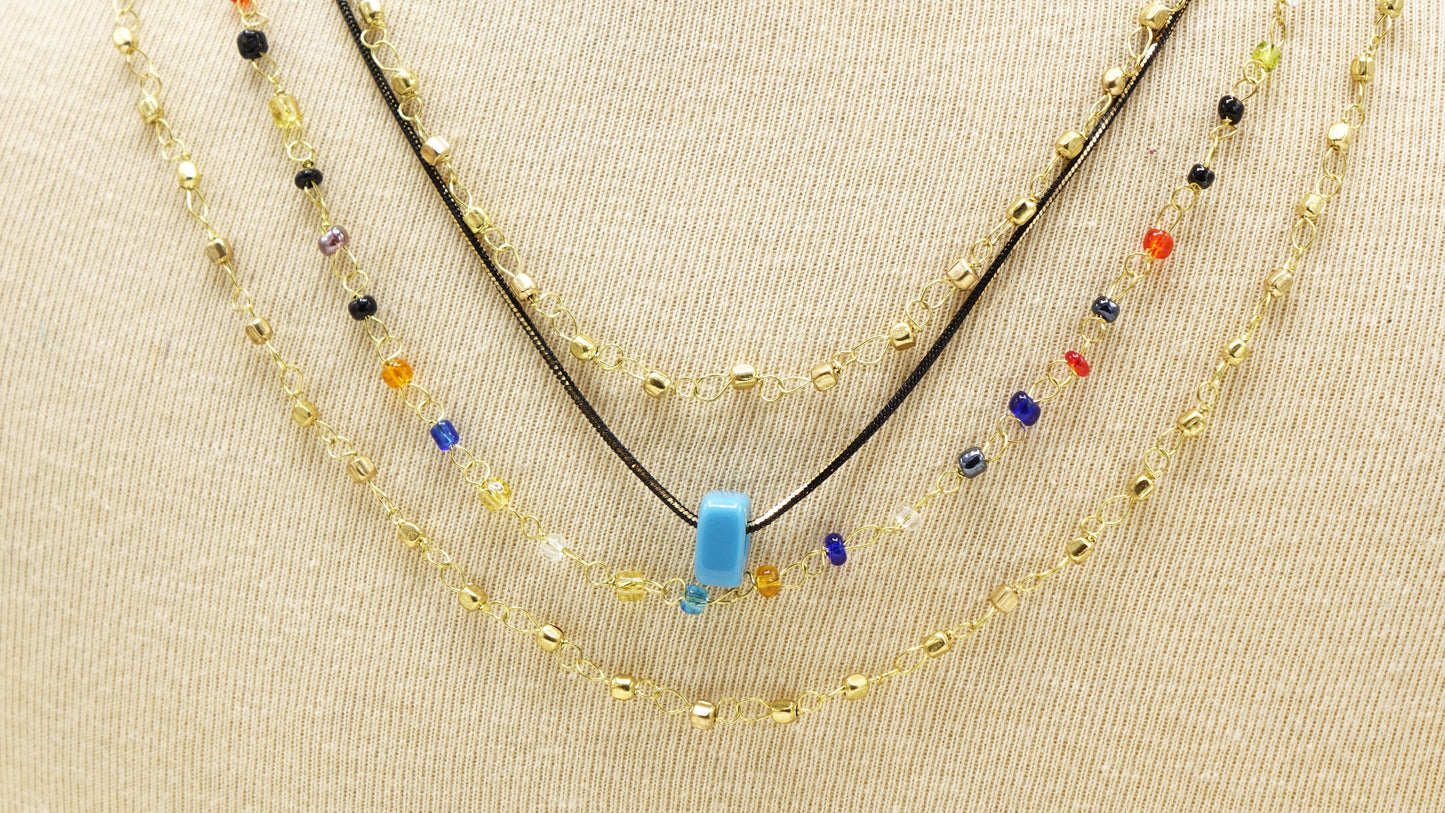 Layered Gold Chain Necklace