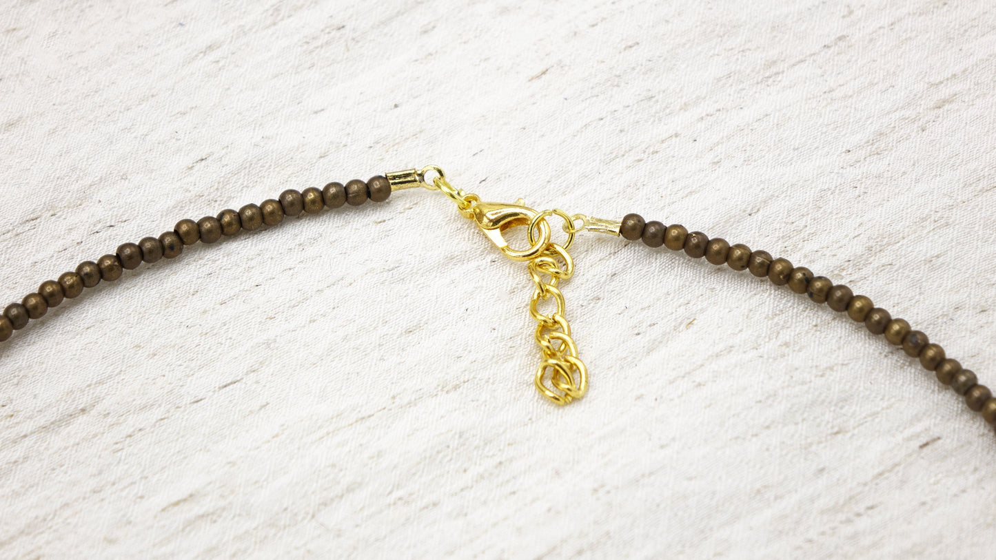 Boho Beaded Gothic Necklace - Verna Artisan Works