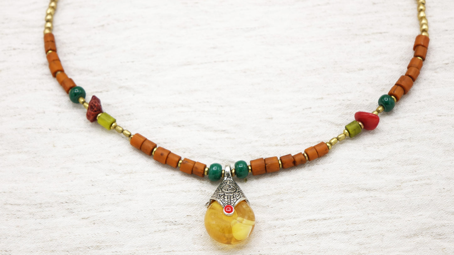 Boho Chic Ethnic Necklace - Verna Artisan Works