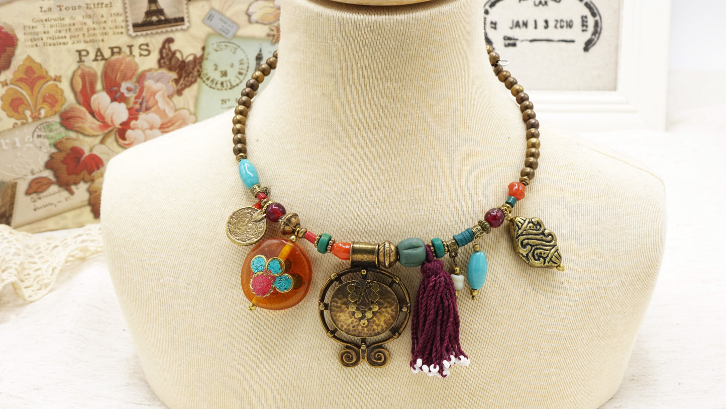 Boho Hippie Choker Necklace
