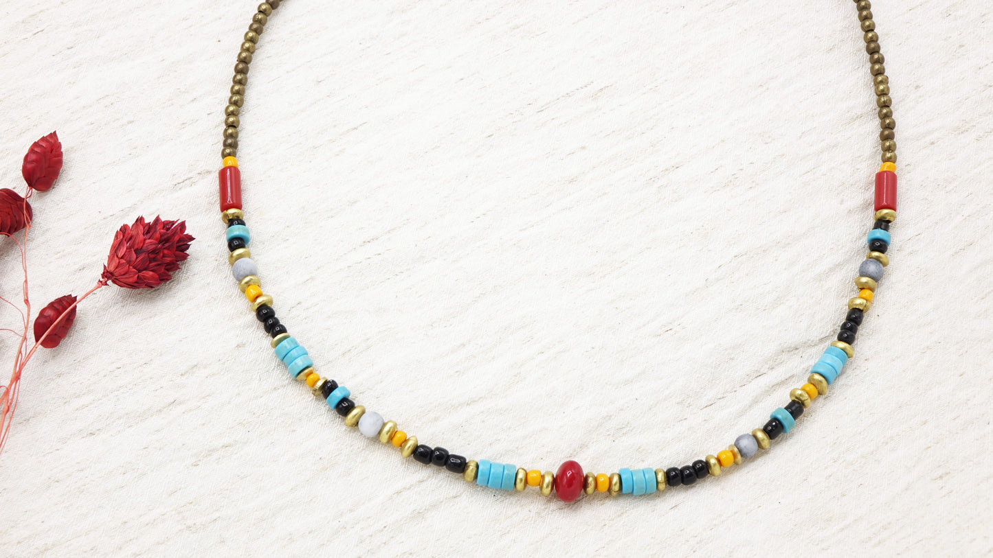 Boho Beaded Necklace