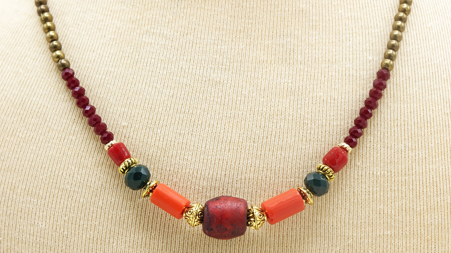 Boho Beaded Necklace