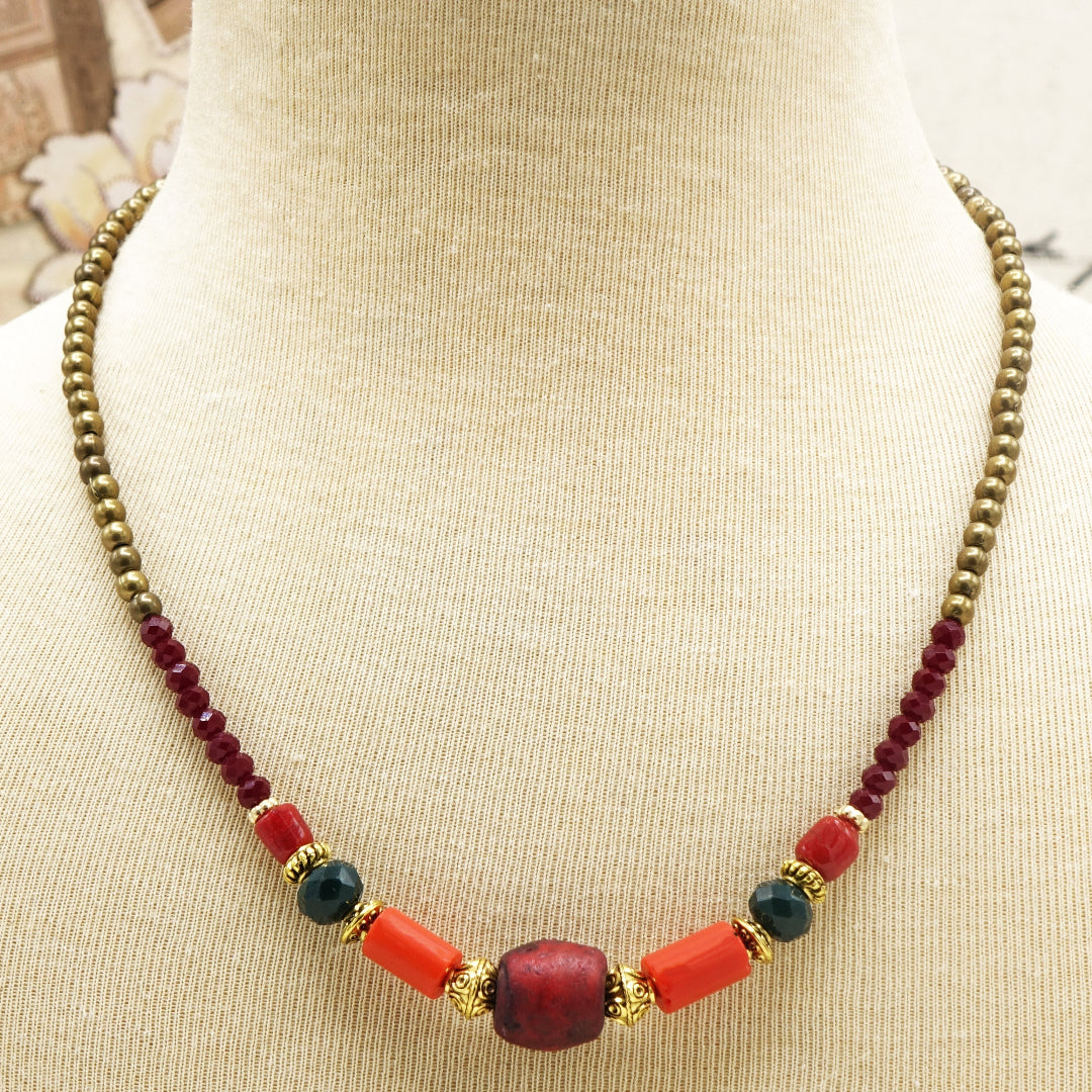 Boho Beaded Necklace