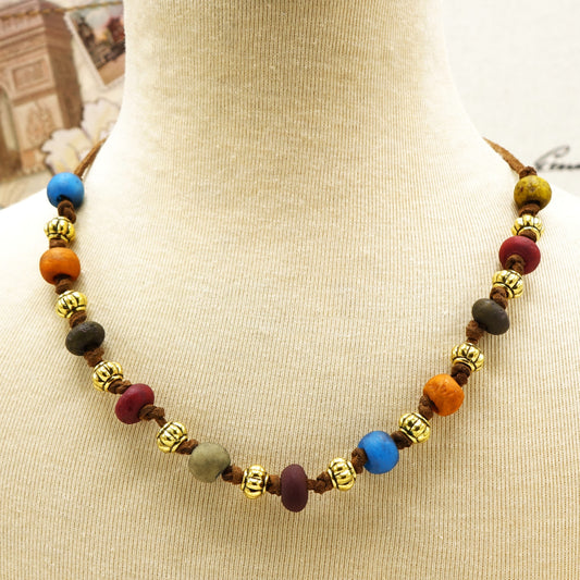Boho Beaded Festival Necklace