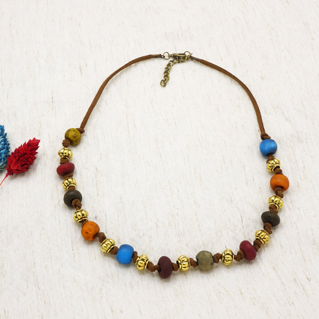 Boho Beaded Festival Necklace