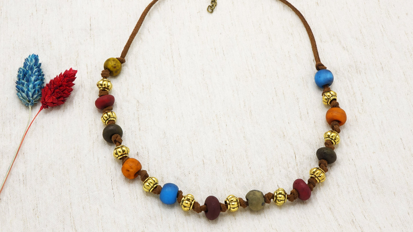 Boho Beaded Festival Necklace