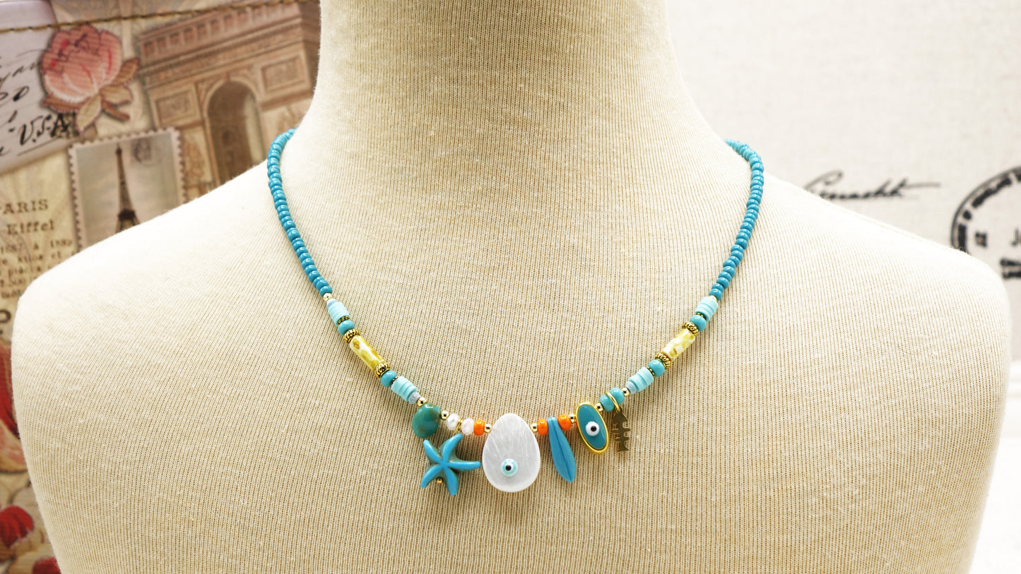 Beaded Ocean Necklace