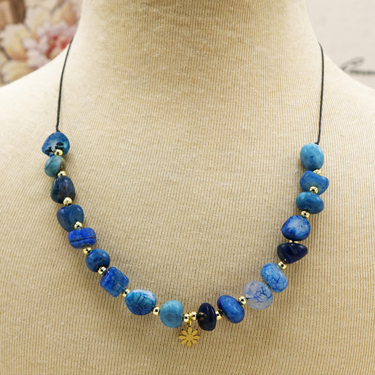 Boho Beaded Ocean Inspired Necklace