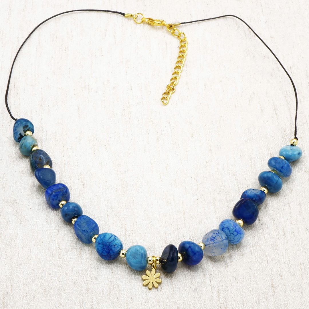 Boho Beaded Ocean Inspired Necklace
