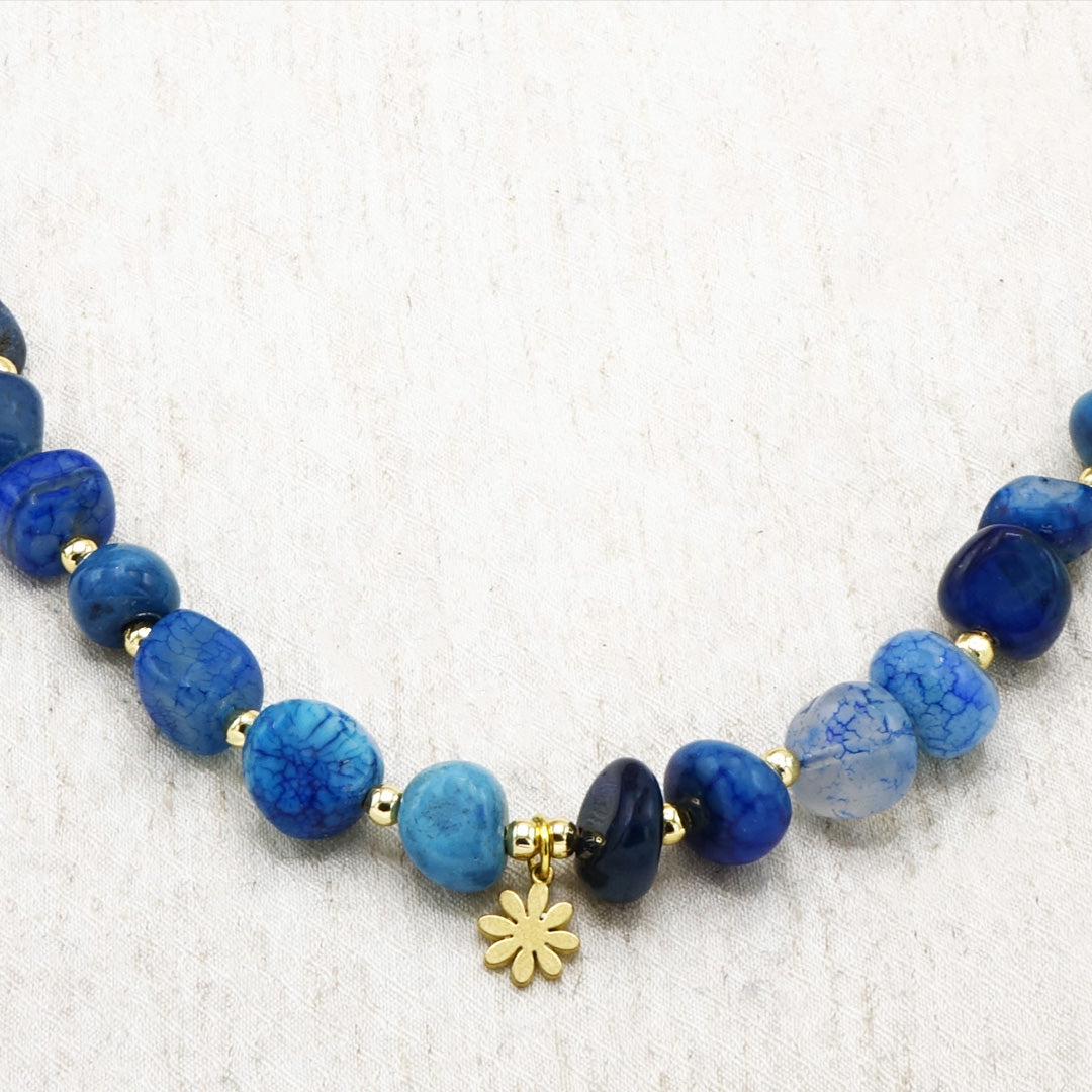 Boho Beaded Ocean Inspired Necklace