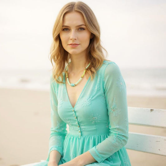 Heishi Bead Fish Necklace