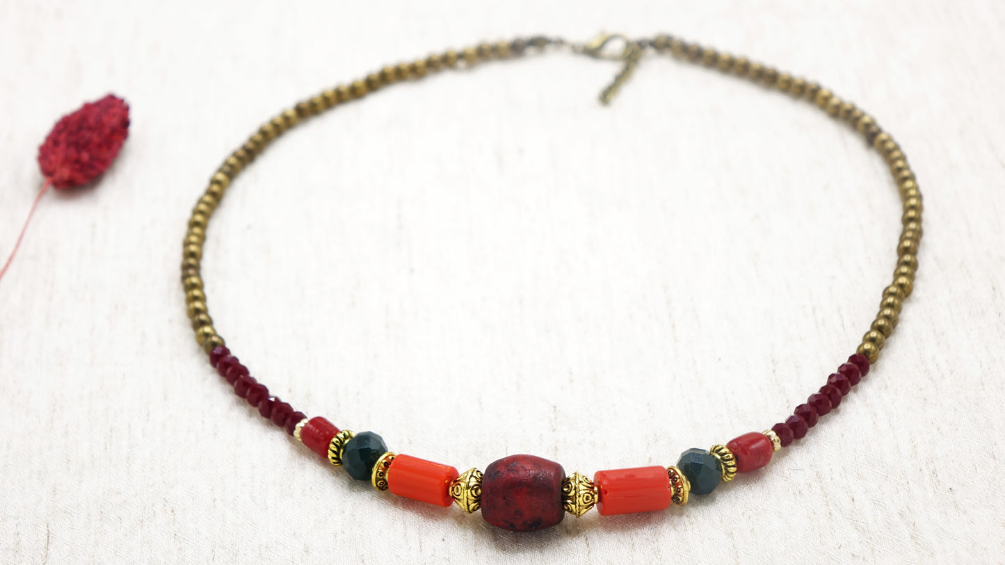 Boho Beaded Necklace