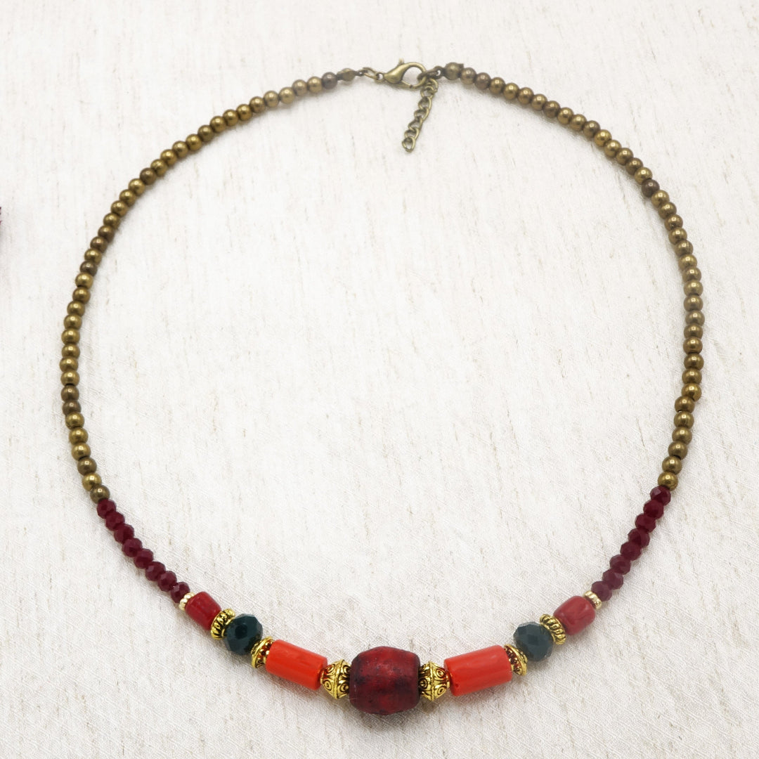 Boho Beaded Necklace