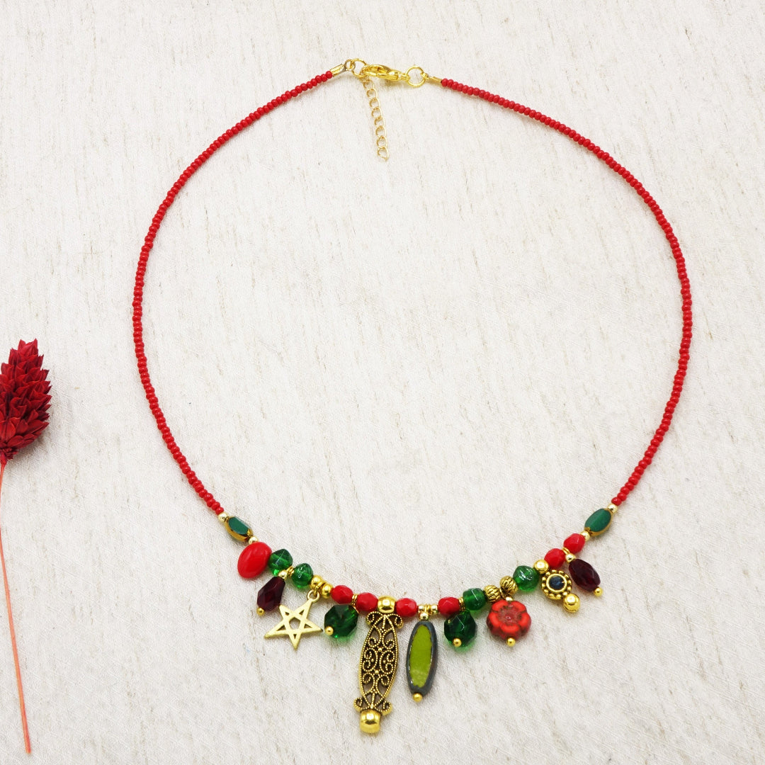 Beaded Star Necklace