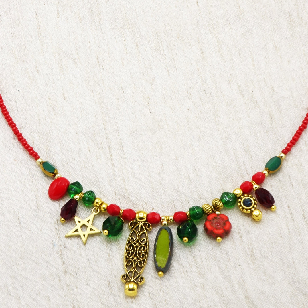 Beaded Star Necklace