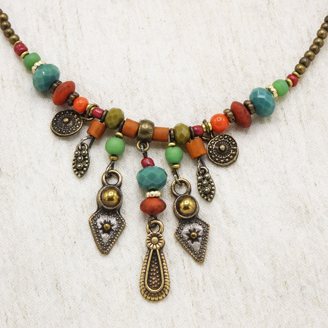 Boho Beaded Necklace