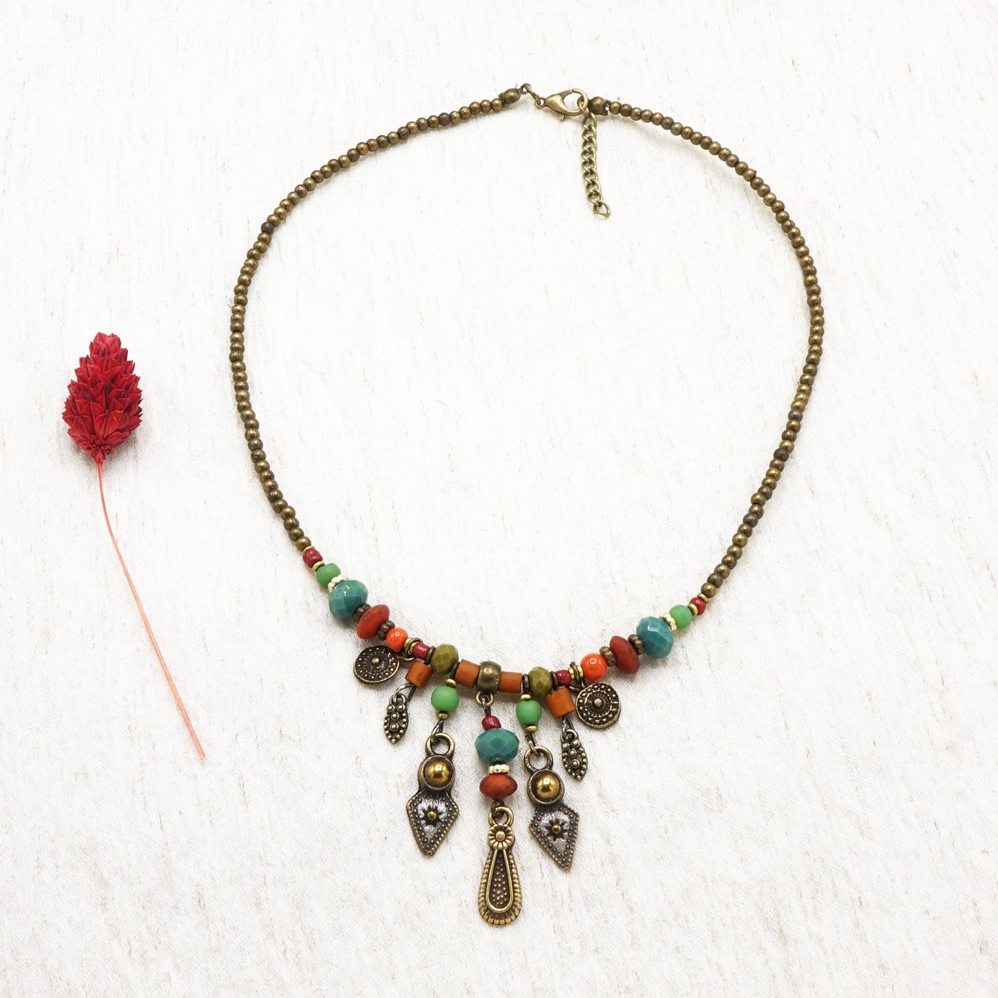 Boho Beaded Necklace