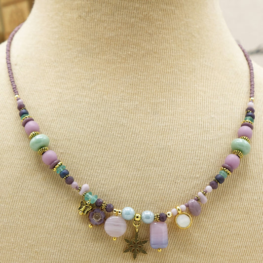 Boho Chic Beaded Winter Necklace