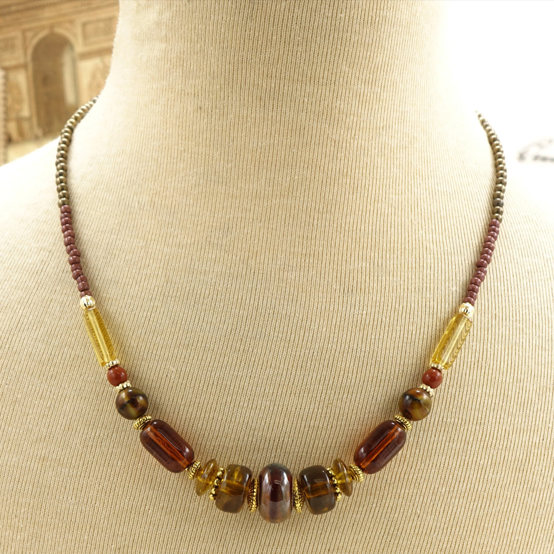 Boho Beaded Hippie Necklace