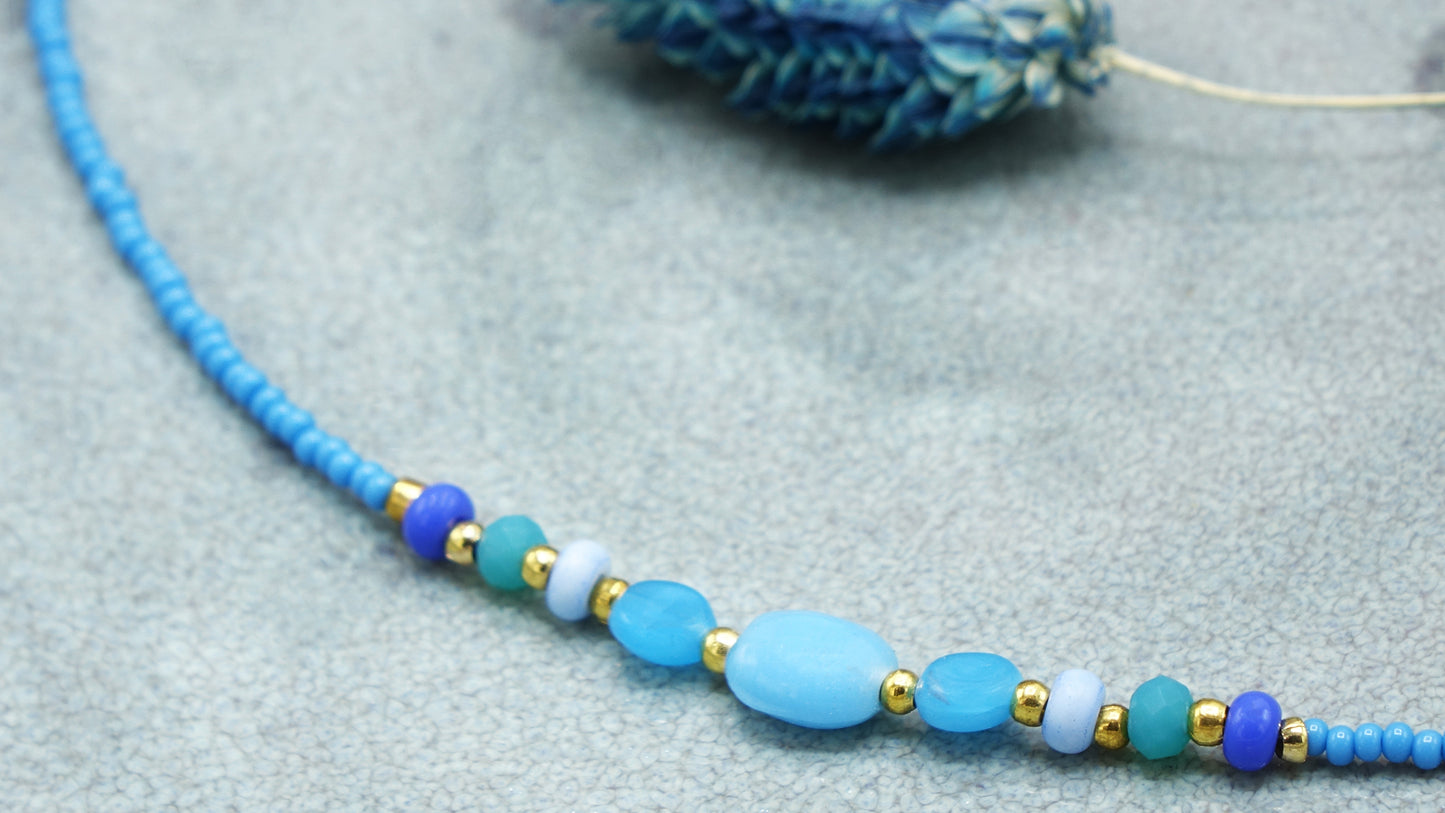 Boho Beaded Summer Necklace