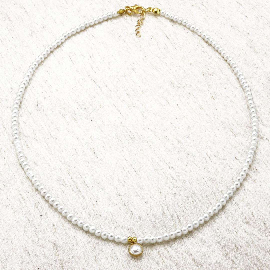 Dainty Faux Pearl Necklace