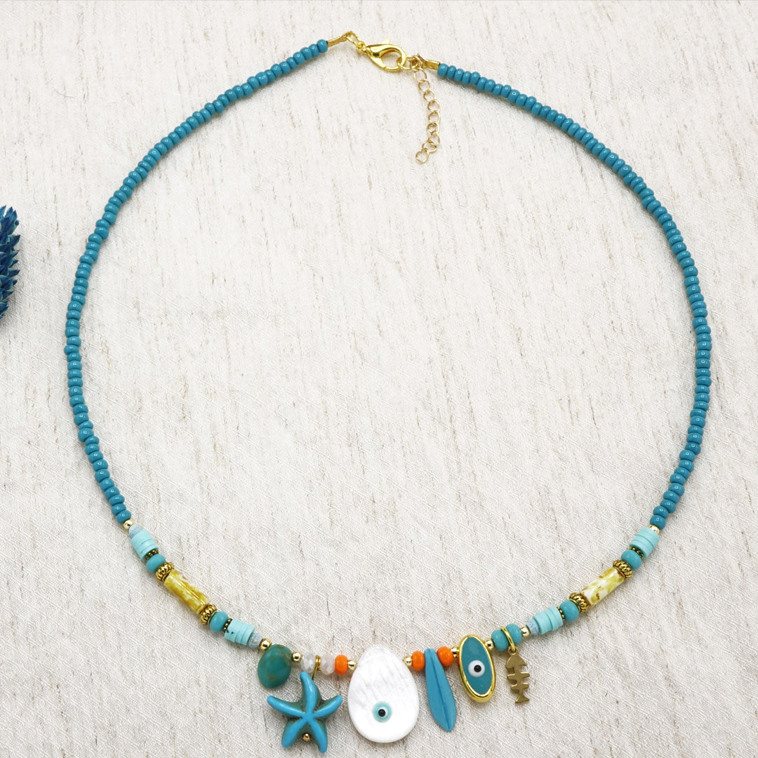 Beaded Ocean Necklace