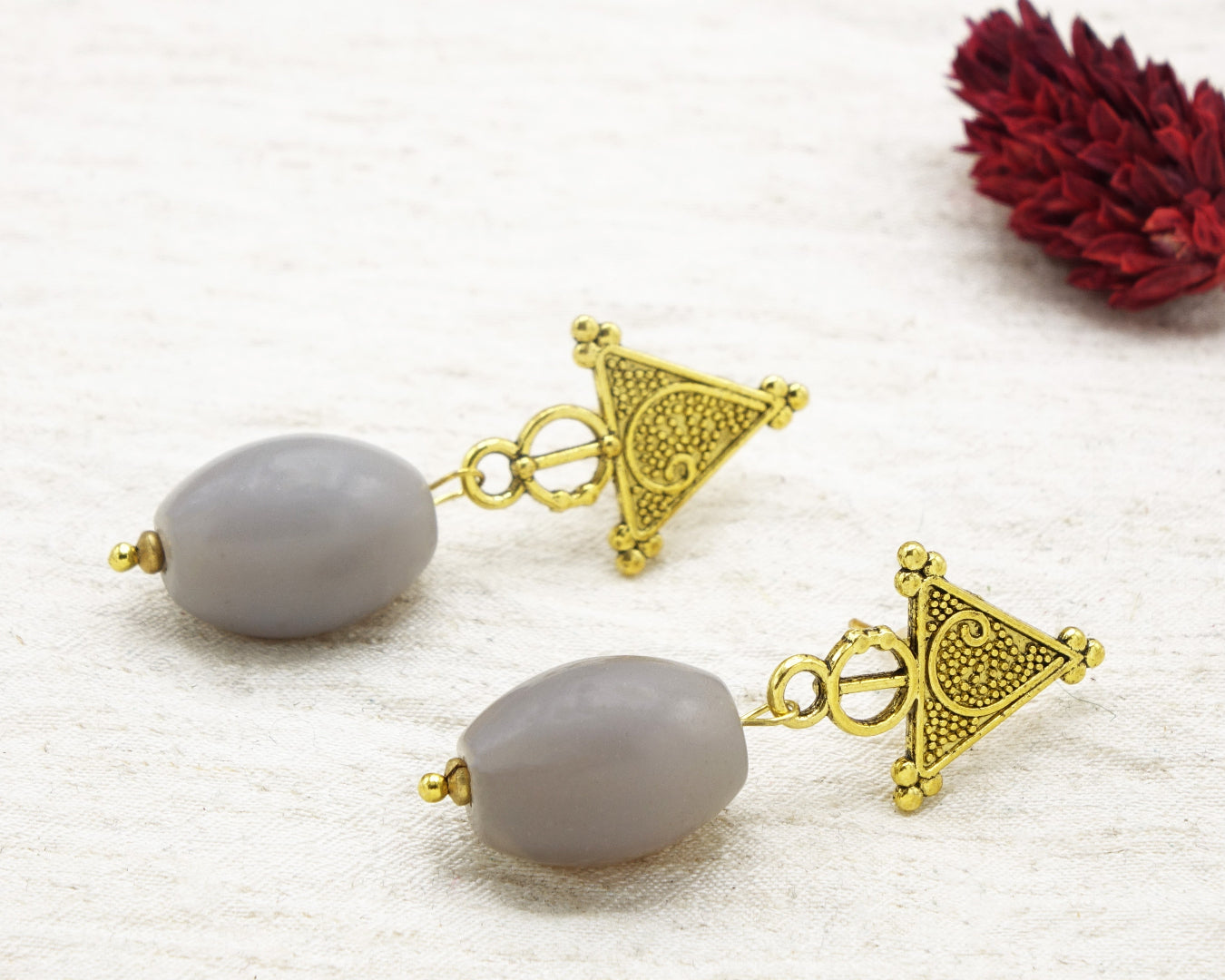 Agate Crystal Stone Earrings
