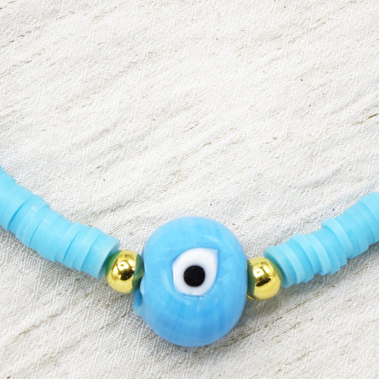 Beaded Evil Eye Necklace