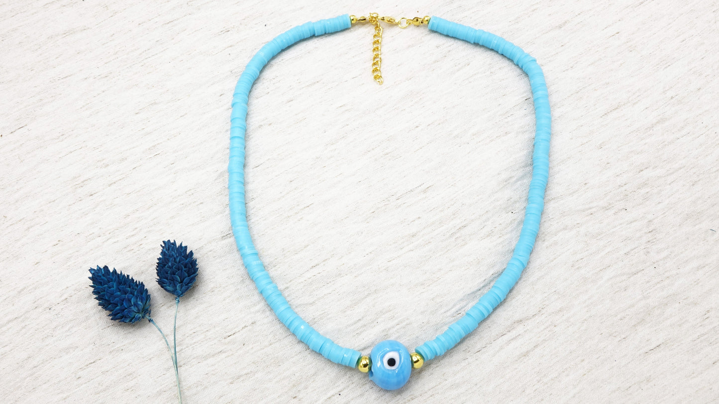 Beaded Evil Eye Necklace