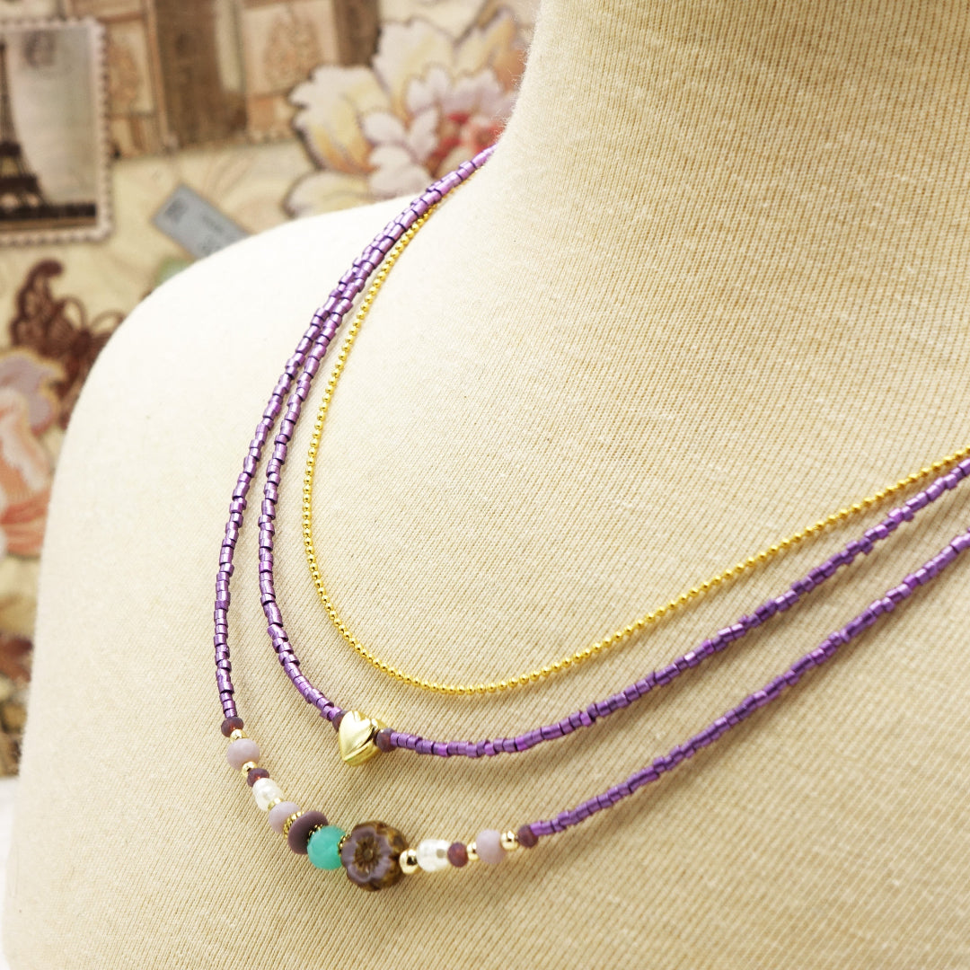 Boho Beaded Festival Necklace