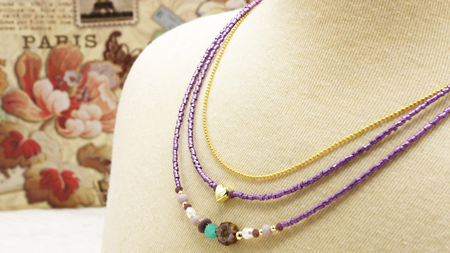 Boho Beaded Festival Necklace