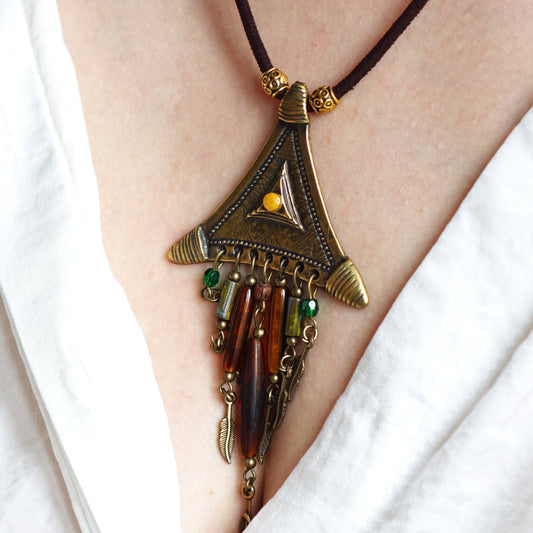 Boho Beaded Long Necklace