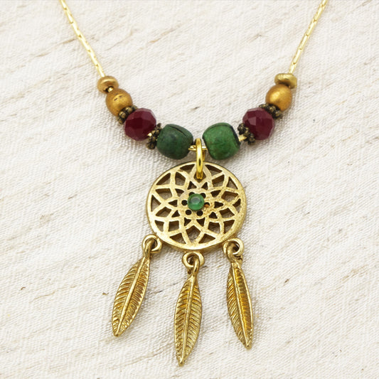 Boho Dreamcatcher Necklace