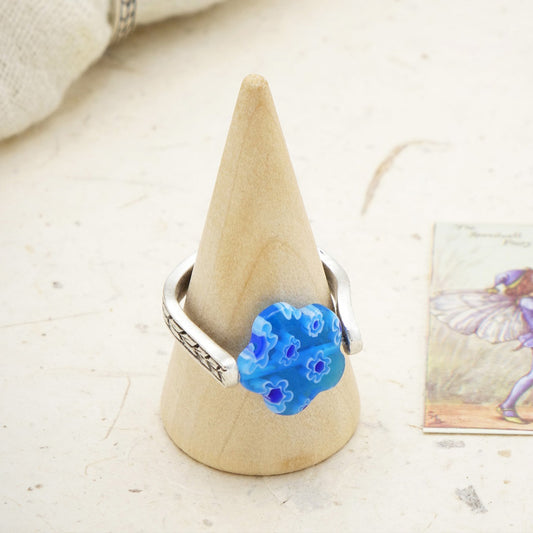 Murano-Style Millefiori Glass Flower Rings | Wholesale Listing