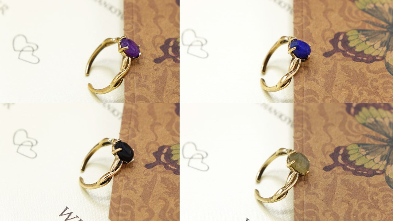 Amethyst Crystal Stone Ring - Verna Artisan Works