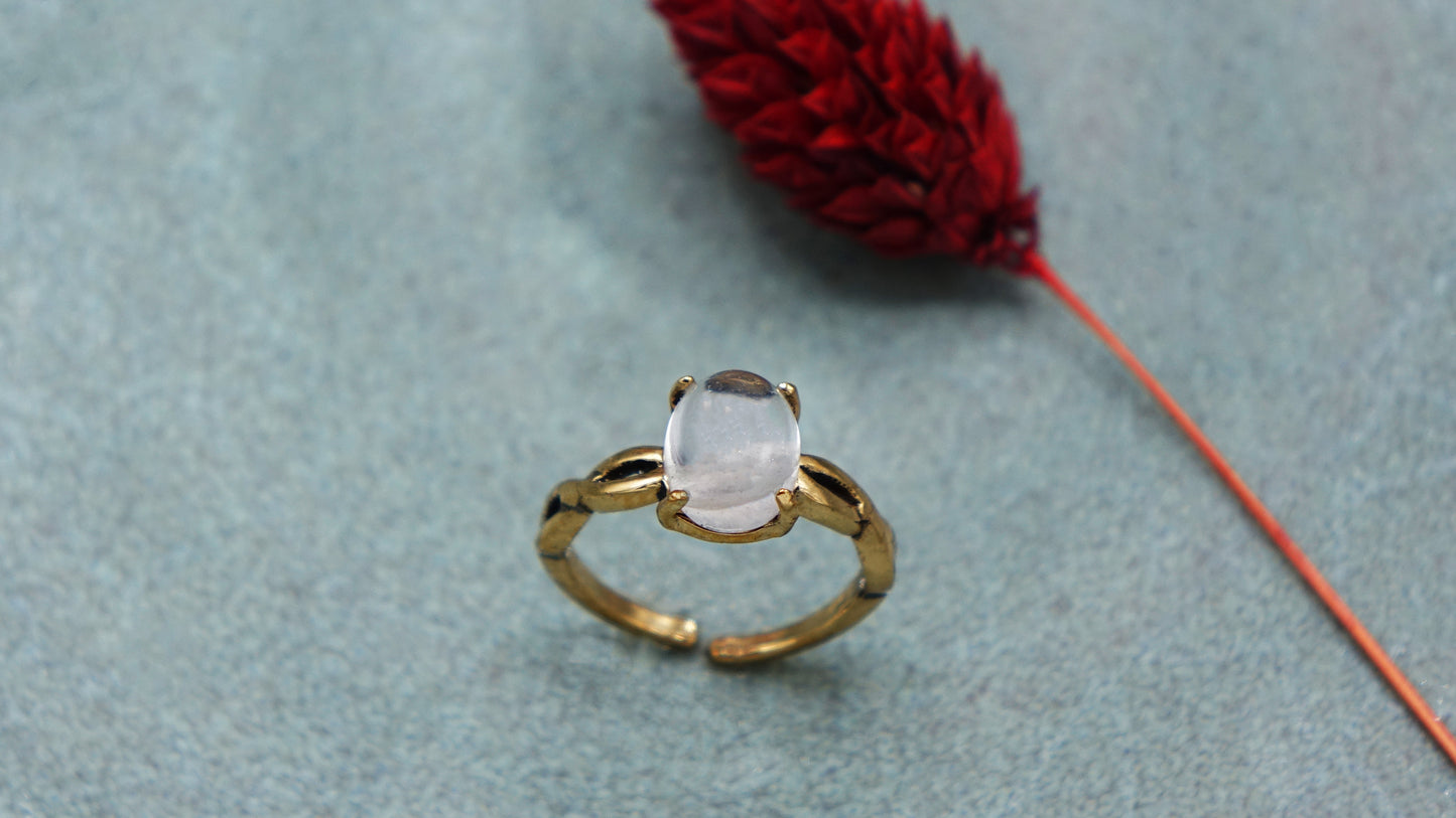 Rose Quartz Gemstone Ring - Verna Artisan Works
