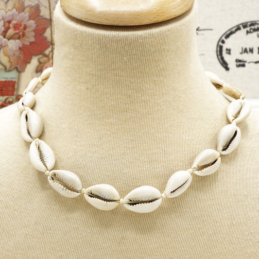 Cowrie Shell Choker Necklace