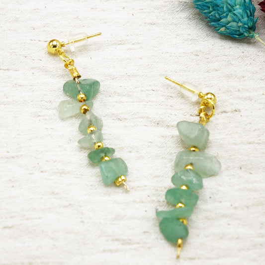 Aventurine Crystal Stone Earrings