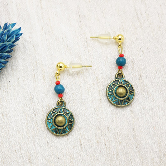 Sunburst Charm Earrings