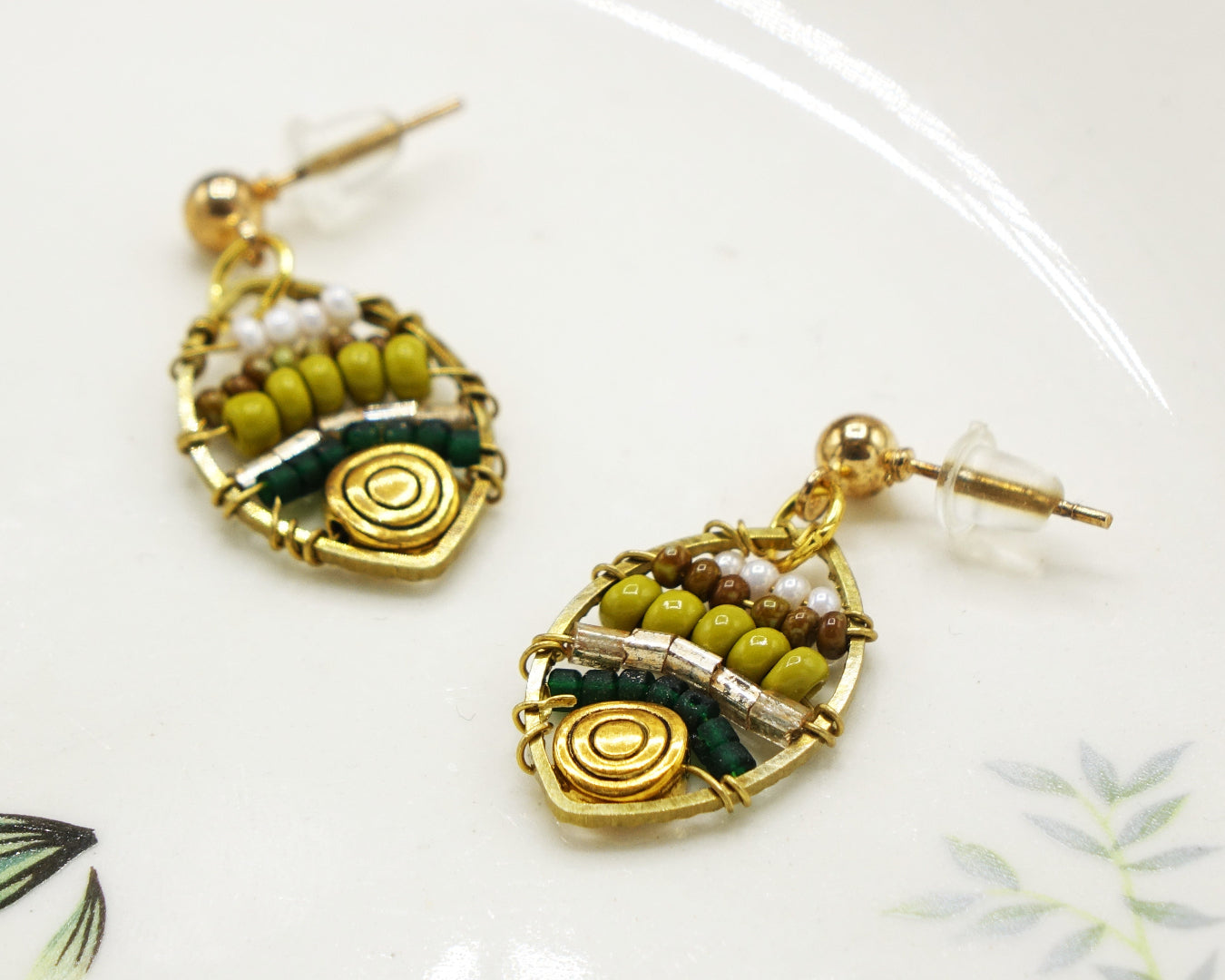 Boho Handwired Koru Earring