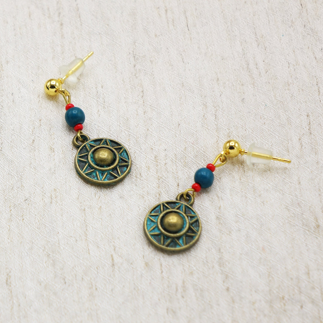 Sunburst Charm Earrings