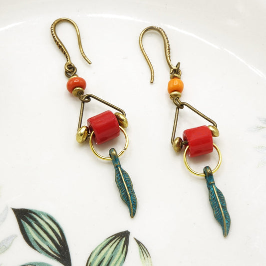 Boho Feather Earrings