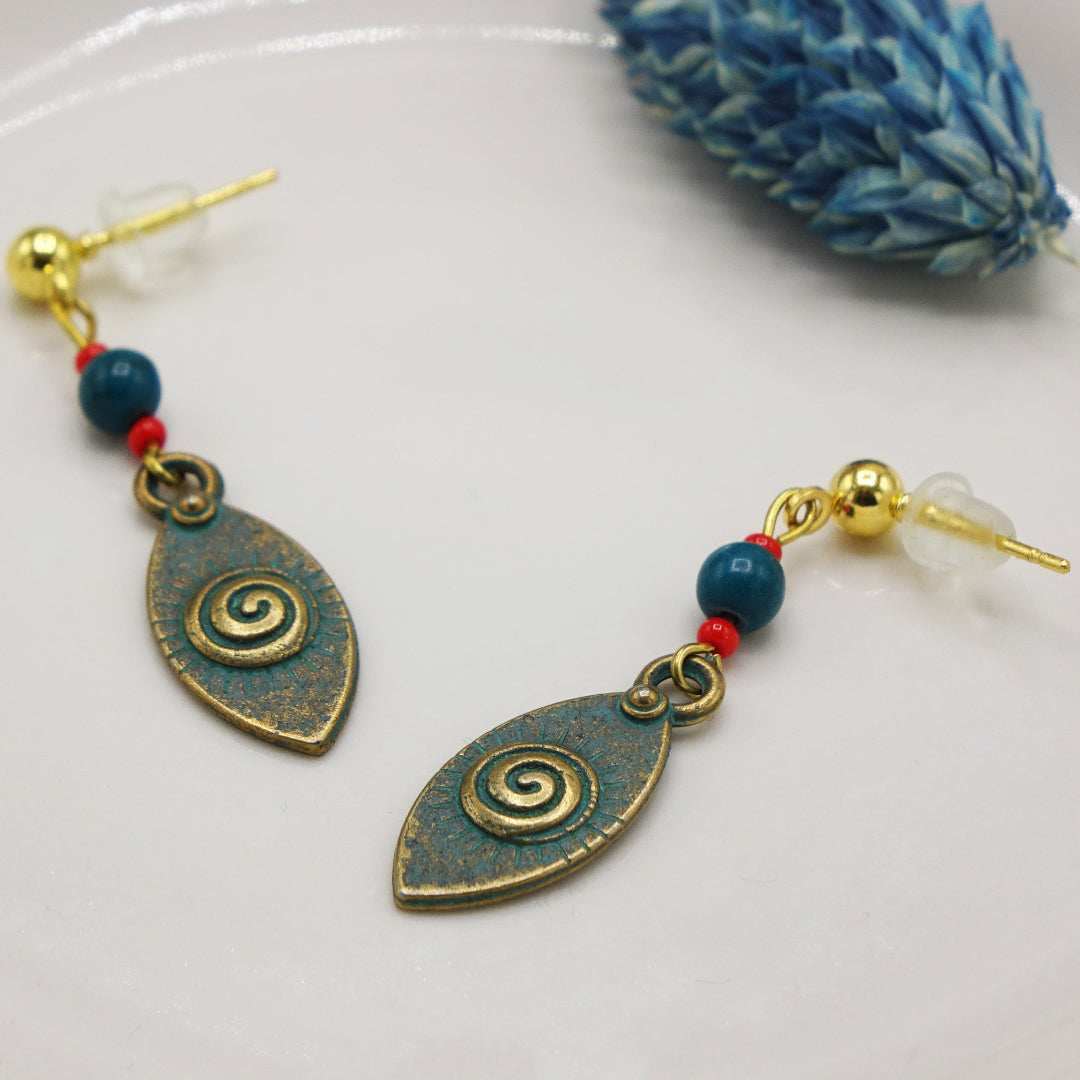 Boho Koru Symbol Earrings